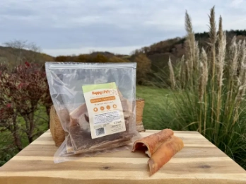 Getrocknete Rinderkopfhaut, 5 Stück ca. 15 cm